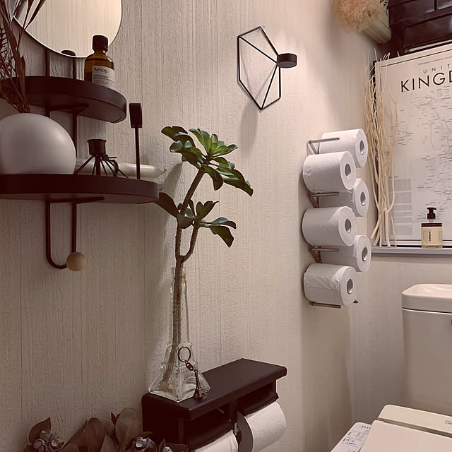 Bathroom,モノトーンインテリア,モノトーン,海外インテリア,海外インテリアに憧れる,窓のないトイレ,マンション暮らし,Aesop,イソップ aesop,モニター応募投稿 moonの部屋
