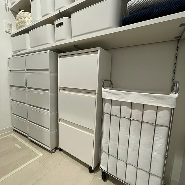 ランドリーバスケット,無印良品,Bathroom,ランドリー収納,ランドリースペース,洗面所,収納,ケユカ keyuca mitsubaの部屋