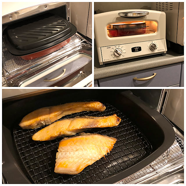 運営チームさんに感謝,ほったらかし料理,焼き魚,アラジングラファイトグリル&トースター,RoomClipショッピング,おうち見直しキャンペーン,Kitchen chaimomの部屋