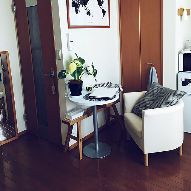 Lounge,観葉植物,無印良品,IKEA,1R 一人暮らし,一人暮らし,一人用ソファー i-kanaの部屋