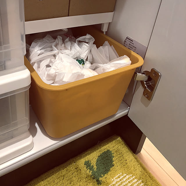 ピッタリサイズ,引き出し風,レジ袋入れ,100均,一人暮らし,キッチン下,すっきり収納,すぐに使える,スペース活用,使いやすい！,シンプル,収納,ラック,Kitchen harchanの部屋
