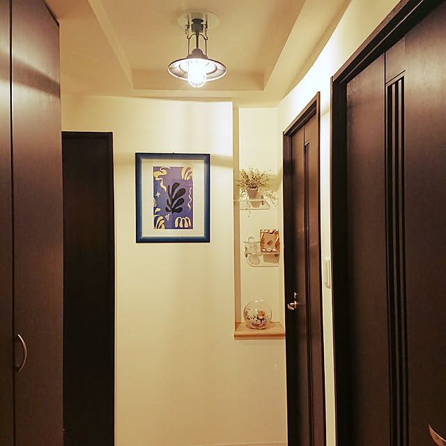 Entrance,アンティーク,シーリングライト,照明器具,マンション,照明,ヴィンテージ,アンプール,Ampoule chamiの部屋