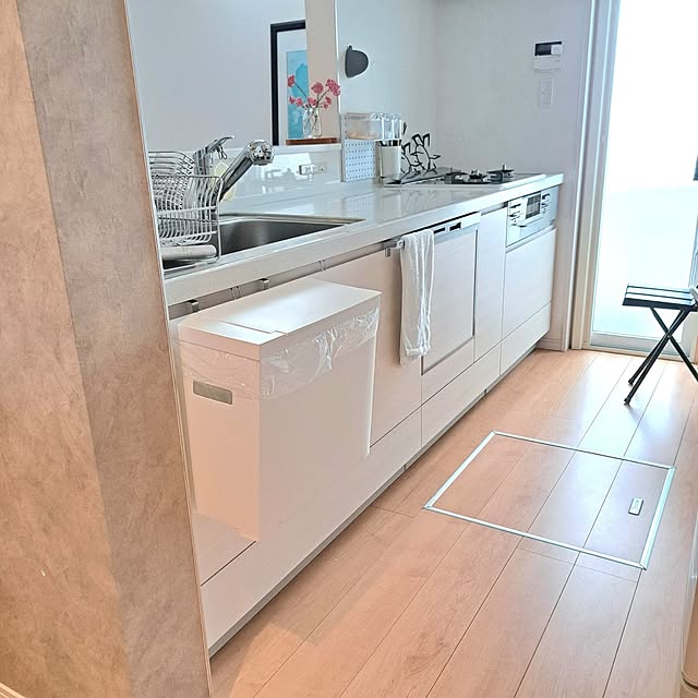 Kitchen,ごみ箱,tower,シンク下ふた付きごみ箱,小細工,吊り下げ,建売,クリナップキッチン,４枚投稿 Jijiの部屋