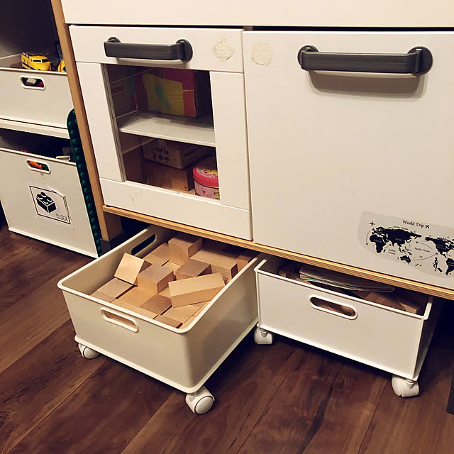 こどもと暮らす。,Nインボックス,IKEA,ニトリ,ままごとキッチン,おもちゃ収納,キッズスペース,DUKTIG,Lounge sakiの部屋
