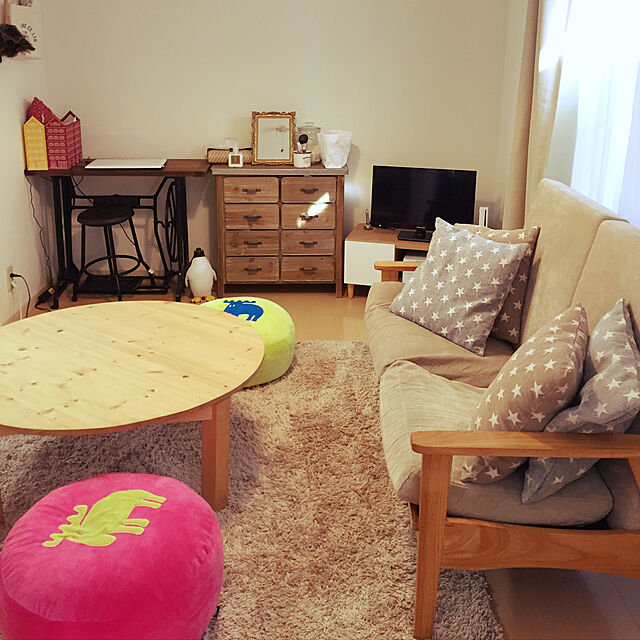 Lounge,ビーズクッション,賃貸アパート,一人暮らし chizuruの部屋