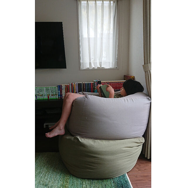Lounge,読書スペース,読書,無印良品,体にフィットするソファー,本棚,ギャベ,ギャッベ fumiの部屋