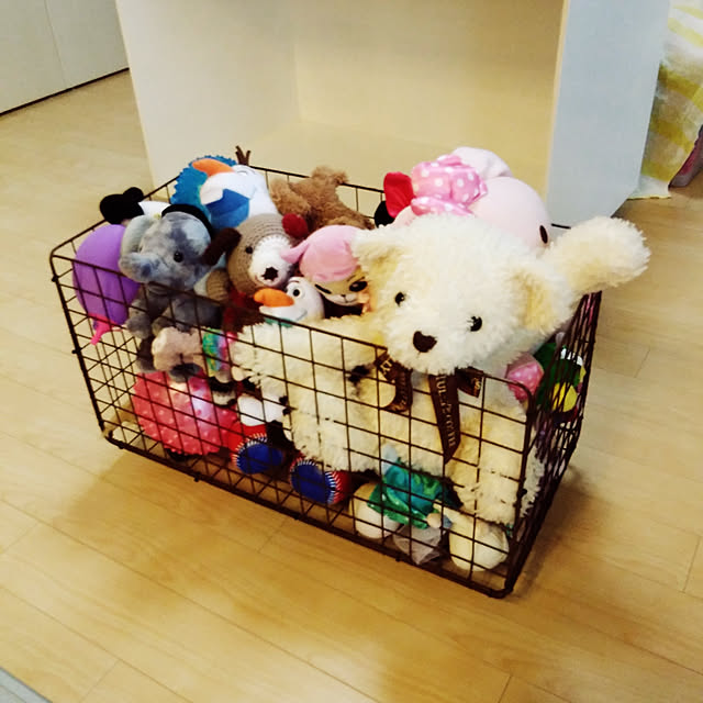 Lounge,DIY,#セリア,ぬいぐるみ収納 snowballの部屋