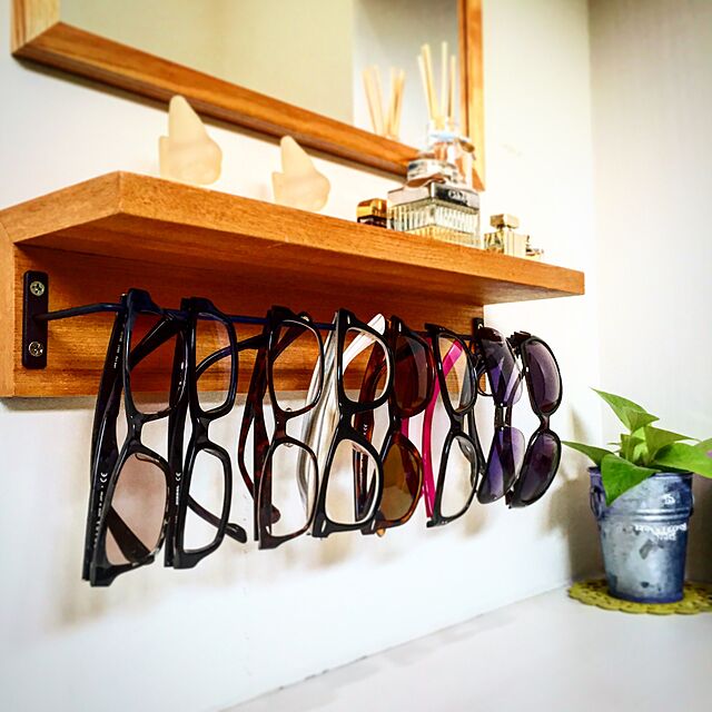 My Shelf,メガネ,無印良品,DIY,男前,ナチュラル,北欧,セリア,ハンドメイド f2pincの部屋