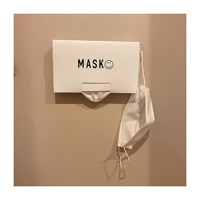 100均,DIY,一人暮らし,キャンドゥ,ホワイトインテリア,1K ひとり暮らし,1k 8畳,Entrance,マスク収納代用品,マスク収納ケース,マスク収納DIY ♪♪,マスク置き場,マスク収納BOX,マスク収納 Hitoの部屋