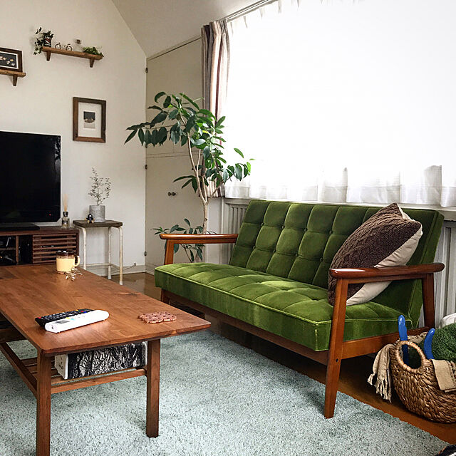 Lounge,Kチェア,カリモク60,IKEA,グリーンのある暮らし,観葉植物,ふたり暮らし,ニトリ,イベント参加中 uepの部屋