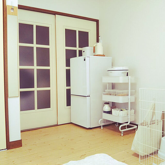一人暮らし,ホワイトインテリア,シンプルライフ,ミニマリスト,6畳1K,極狭キッチン,すっきり暮らす,Kitchen,キッチン家電 tsuguriの部屋