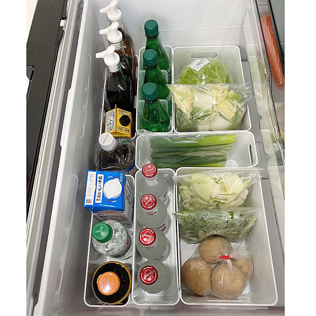 冷凍庫収納,冷蔵庫収納,野菜室収納,野菜室,冷凍庫,冷蔵庫,Kitchen moe9646の部屋