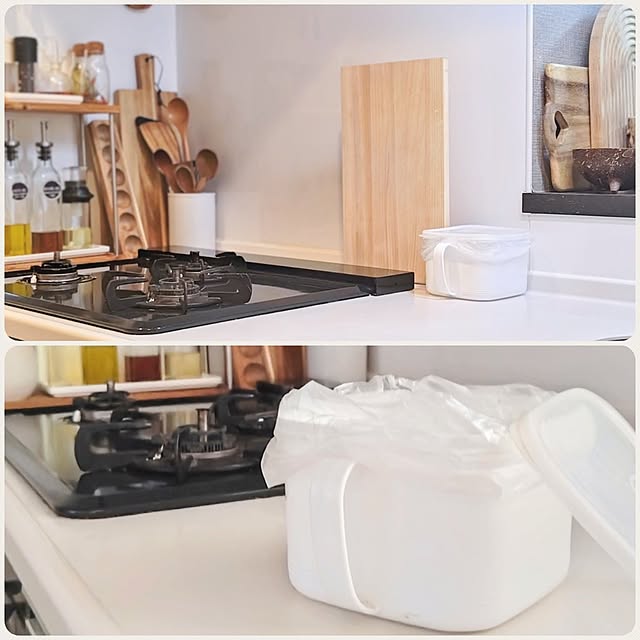 使い方いろいろ,味噌ストッカー,100均,生ゴミ入れ,キッチンリセット,ひとり暮らし,Kitchen,2024.5.19 YuriYuriの部屋