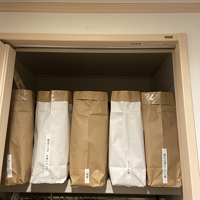 バック収納,ビニール袋収納,紙袋収納,ダイソー,100均,収納,隙間収納,My Shelf,ビニール袋,紙袋,クローゼット millの部屋