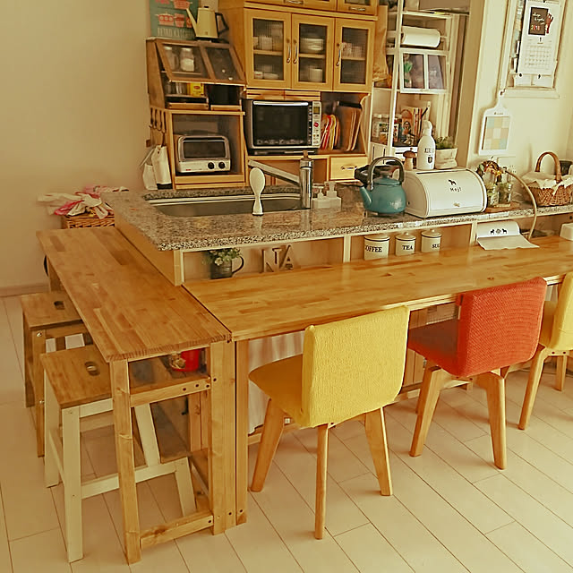 Kitchen,DIY,ダイニング,ダイニングテーブルＤＩＹ,カウンターテーブル DIY tomの部屋