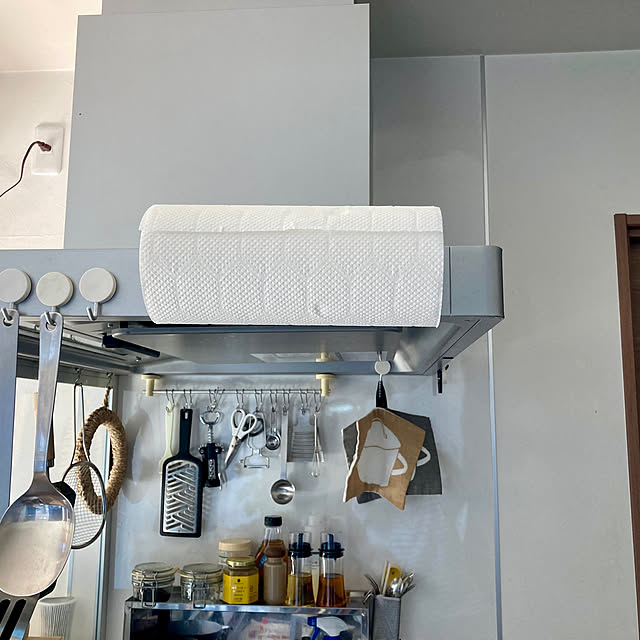 Kitchen,キッチンペーパーホルダー,シンプル,平屋,平屋暮らし,無印良品,収納 CHIBIHAHAの部屋