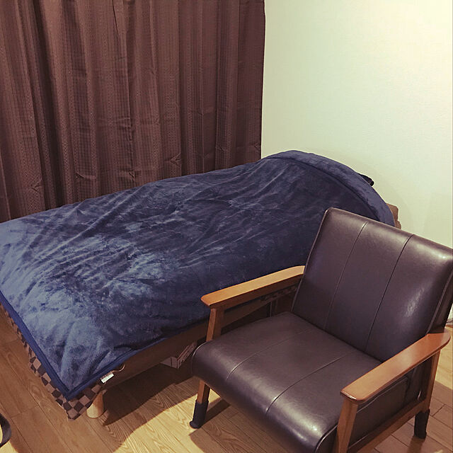 Bedroom,1K ひとり暮らし,1人掛けソファー,脚付きマットレス,ニトリ Atsushiの部屋
