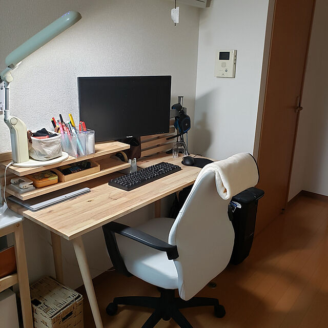 My Desk,ワークデスク,ナチュラル,一人暮らし,1K 1人暮らし,ゲーミングPC nocchiの部屋
