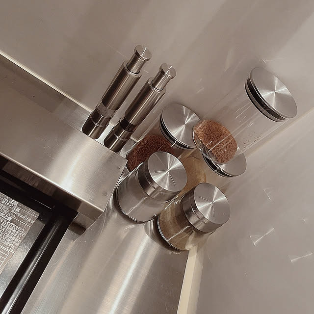 Kitchen,ダイソー,100均,ステンレスが好き,シンプルな暮らし,2LDK賃貸マンション,ホワイトインテリア,グレーインテリア,こどものいる暮らし yuamamaの部屋
