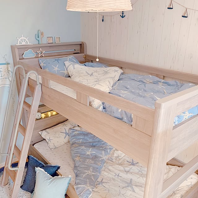 Bedroom,ダイソー,子供部屋,ニトリ,二段ベッド,ナチュラルキッチン,ナチュキチ,子供部屋男の子,好きなインテリアブランド aの部屋