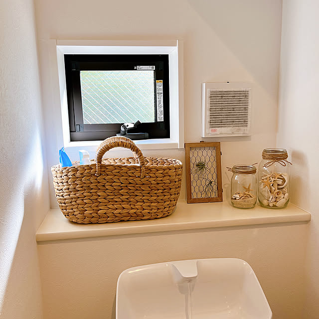 Bathroom,トイレ用品収納,無印のカゴ,シンプル,ナチュラルインテリア,快適生活 emuの部屋