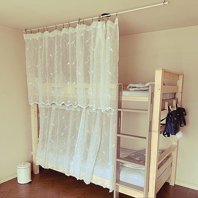 2段ベッド,築30年超,子供と暮らす。,姉妹の部屋,子供部屋,ニトリ,カインズ,Bedroom Muginekoの部屋