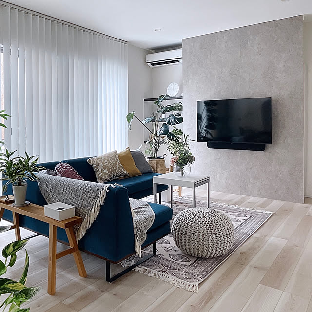Lounge,ニチベイ,バーチカルブラインド,ディアウォール DIY,壁掛けテレビ,DIY 壁,壁紙屋本舗,ビフォーアフター,DIY,シンプルインテリア,コメントお気遣いなく♡ Miiの部屋