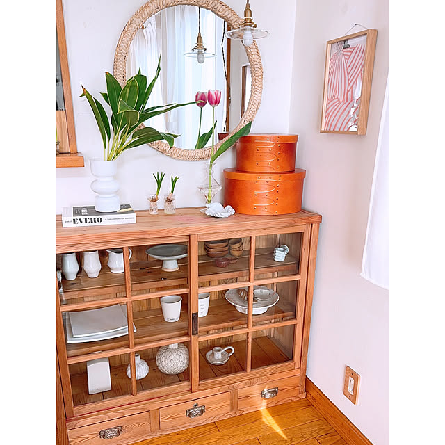 キャビネット,My Shelf,木が好き,暮らしを楽しむ,Instagramやってます,心地よい暮らし,家具,木製家具,花のある暮らし teaの部屋