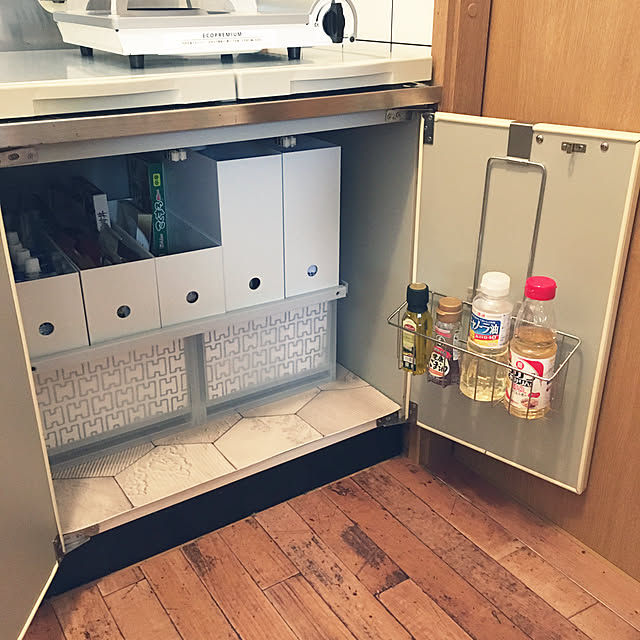 コンロ下収納,一人暮らし,整理収納アドバイザー,築15年,RC北海道支部,整理収納部,猫と暮らす,ブログやってます♡,1LDK,無印良品,イベント参加中,インスタ→yukino_room,賃貸,2020.01.25,Kitchen yukinoの部屋