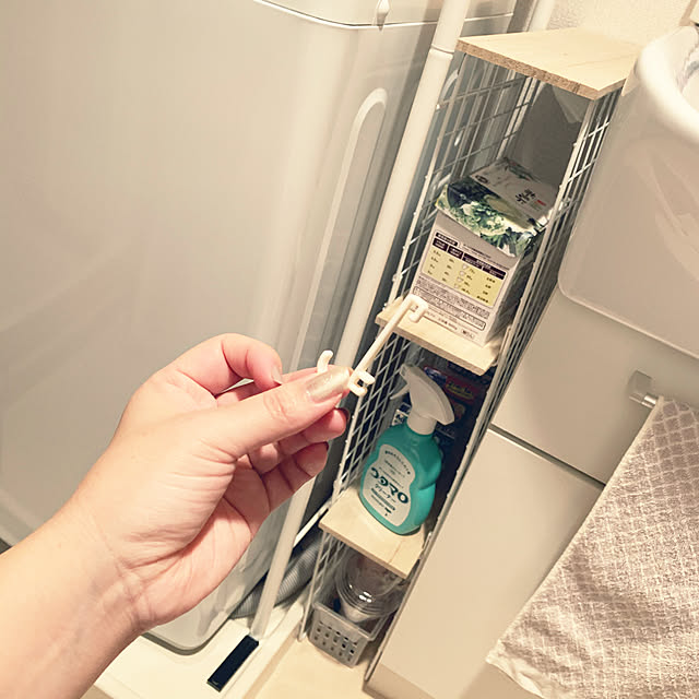 ワイヤーネットDIY,100均,セリア,ダイソー,Bathroom ailoop628の部屋