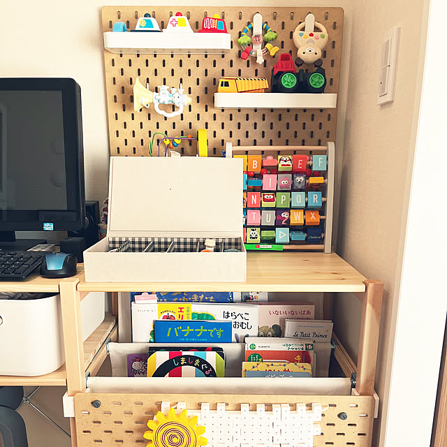 My Shelf,無印良品,ナチュラル,北欧,IKEA,絵本棚,おもちゃ収納,赤ちゃんのいる暮らし sakutaroの部屋