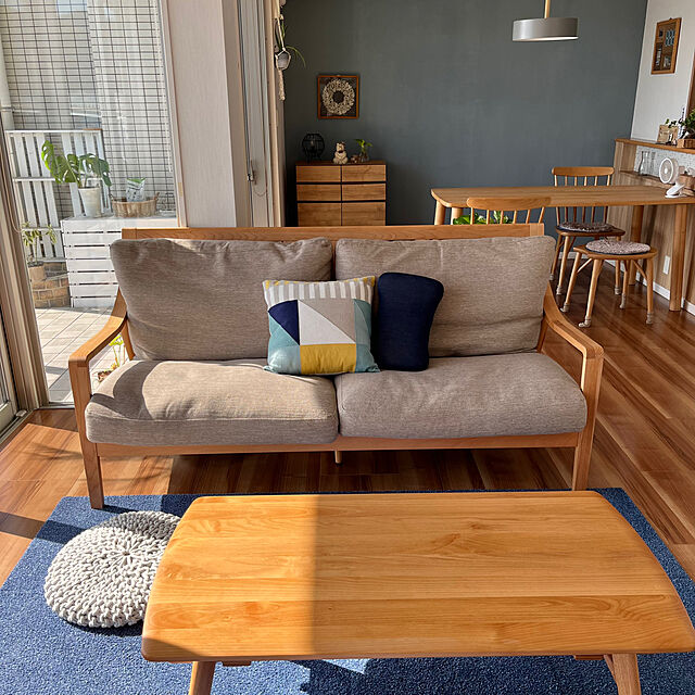 ニトリ,木製家具,ソファ,Lounge amの部屋