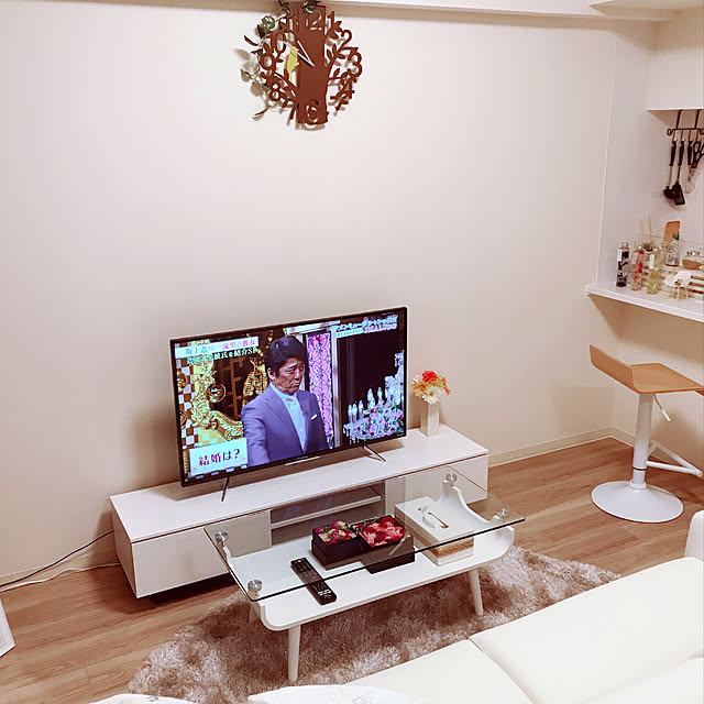 Lounge,ヌボカステラグ,Francfranc,ニコライバーグマン,ニトリ,ホワイトインテリア pukuosanの部屋