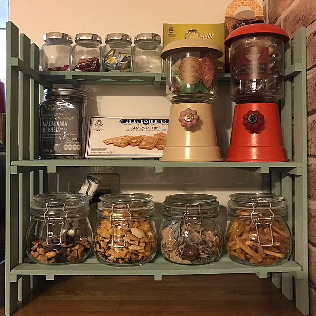 すのこDIY,キャンディーポット,お菓子収納,DIY,セリア,100均　,生活を便利にしたい,Lounge maisonの部屋