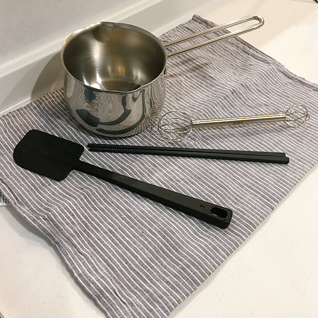 フォグリネンのクロス,お気に入りグッズ,ミルクパン,タケコシ,シリコン菜箸,シリコンスパチュラ,味噌マドラー,キッチンツール,無印良品,ニトリ,Kitchen Mamiの部屋