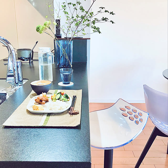 イベント参加,やめたこと,Kitchen,五つ仕切りランチプレート,使用頻度一軍食器,イッタラ,カステヘルミ,アルヴァ・アアルト,レイン,パナソニック,Lクラスキッチン,玄昌ブラック,オープンキッチン,カウンターキッチン,カウンターチェア,カリガリス,calligaris,ジャム,中古マンション,リノベーション,主人が仕事の日,mag掲載ありがとうございます,RoomClip mag 掲載 teracoyaWORLDの部屋