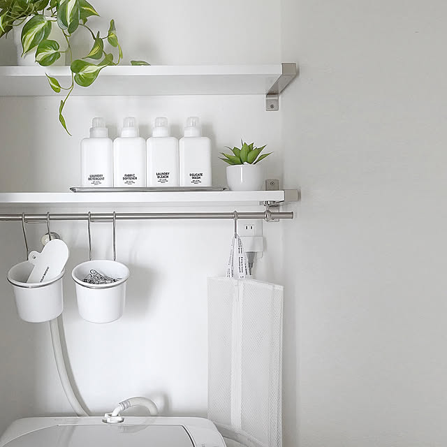Bathroom,洗濯機上収納,収納,シンプル,モノトーン,ホワイトインテリア,シンプルモダン,インダストリアル,壁面収納,シンプルライフ,MONOTONE,収納スペース,ミニマル,mon・o・tone,モノトーンインテリア,ふたり暮らし,インスタ→4696tuuli,すっきり暮らす tuuliの部屋