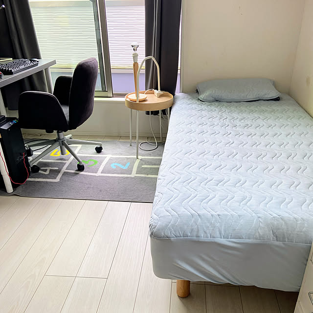 Bedroom,冷感寝具,寝具カバー,ホームコーディ,ホームコーディのある暮らし,イオン ホームコーディ ROMAの部屋