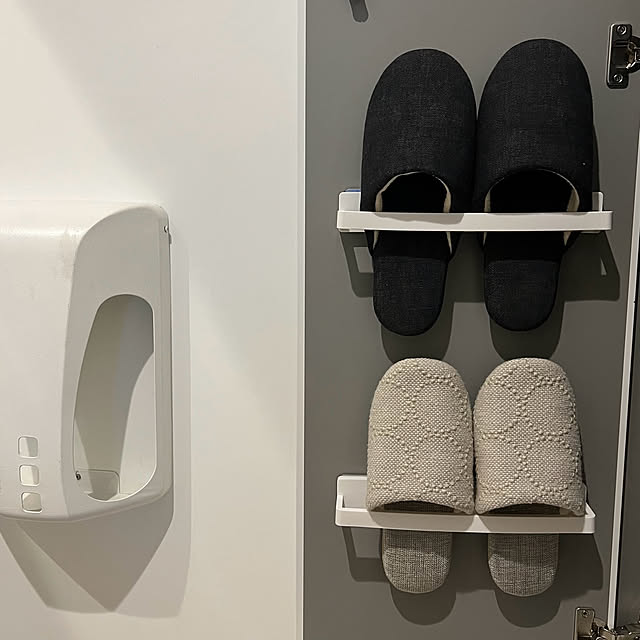 Entrance,スリッパ収納,セリア マグネットタオルハンガー,隙間収納,2024.7.25 mag掲載 nn-homeの部屋