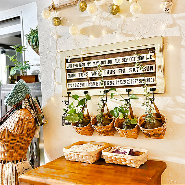 On Walls,かご・バスケット,カフェ風,癒し,おうちカフェ,アンティーク家具,カフェ風インテリア,癒しスペース,おうち時間を楽しむ,ナチュラル素材,アンティークのある暮らし,くつろぎ時間,好きな時間,かっこいい家具,DIY,ハンドメイド mymiの部屋