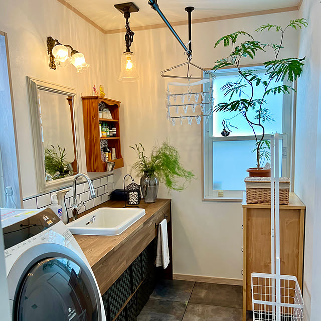 現在は3畳の洗面室,元は3畳の納戸,リフォーム・リノベーション,Bathroom,造作洗面台,パウダールーム,リノベマジック sachieyの部屋