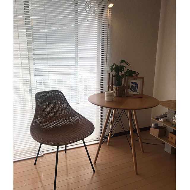 椅子,無印良品,植物,ブラインド,1K,ひとり暮らし,Lounge kkc8の部屋