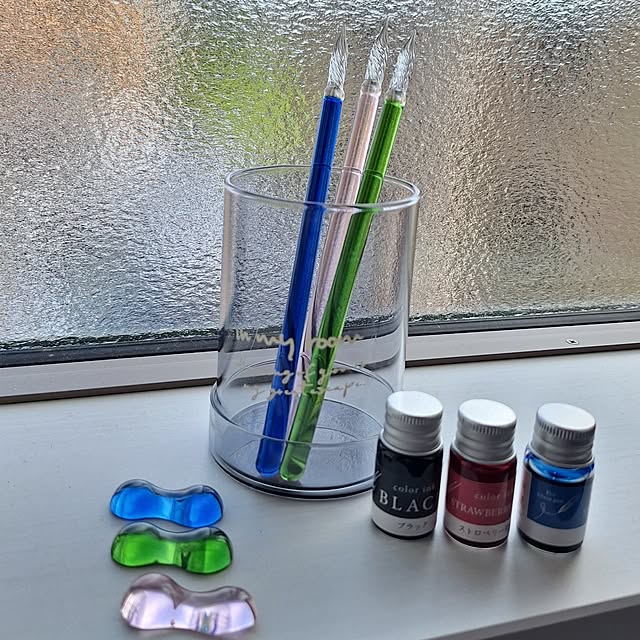My Shelf,ガラスペン,セリア,seria,文房具 Riokaの部屋
