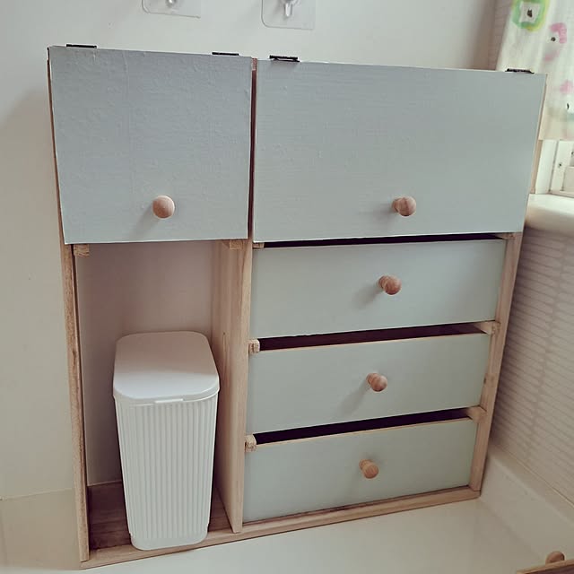 Bathroom,造作棚,北欧,100均,DIY,セリア,ダイソー,収納,収納DIY,洗面所 sakura_3の部屋
