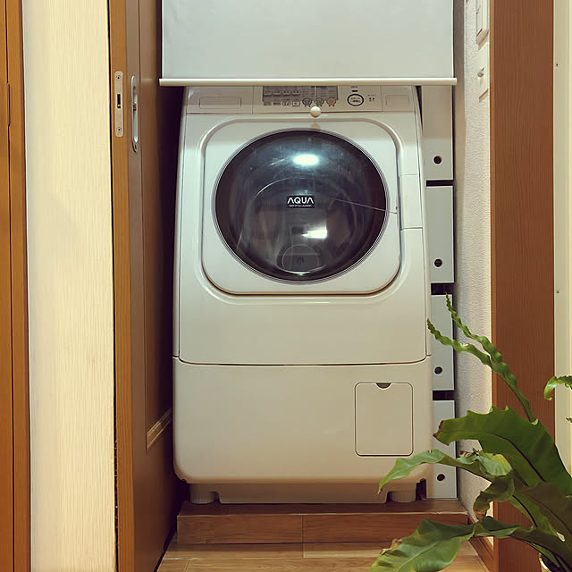 カインズ,ロールスクリーンで目隠し,隙間収納DIY,防水パンカバーDIY,洗濯機まわりの収納,スモールスペースインテリア,Bathroom Georgeoの部屋