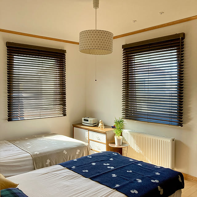 Bedroom,クレールグランツタッチ,リラックス空間,北欧,北欧雑貨,北欧インテリア,北欧ナチュラル,スウェーデンハウス,心地よい暮らし,スウェーデンハウスの暮らし,癒し,ミナペルホネン,ブラインド,ニチベイ Swedishの部屋