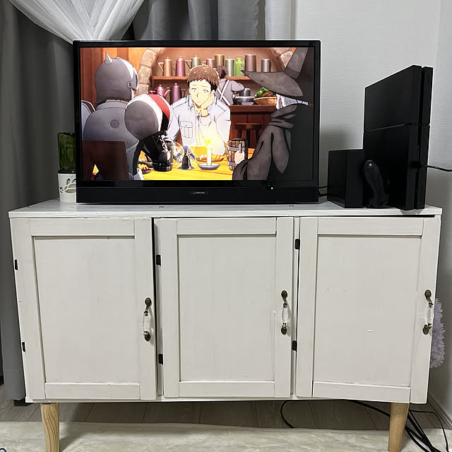 テレビ台,DIY,一人暮らし,ニトリ,セリア,ナチュラル,Lounge,リメイク tgmの部屋