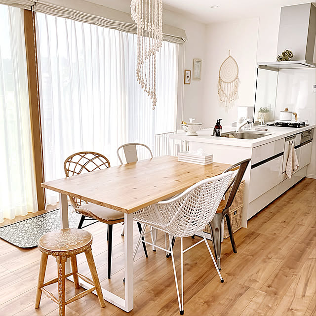 かなでもの,ダイニング,建売住宅でも快適生活,IG→bonitalife_style,ダイニングテーブル,建売住宅,いつもありがとうございます♪感謝☆,コメントお気遣いなく,Kitchen bonitaの部屋