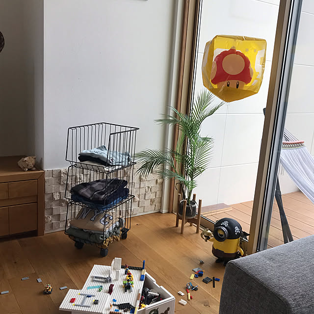 IKEA 雑貨,LEGO,はてなブロック,キッズスペース,こども部屋,こどもと暮らす。,Lounge,3COINS,フェイクグリーン riiの部屋