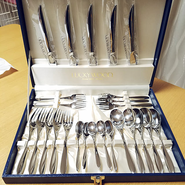 Kitchen,カトラリーセット,新品,ラッキーウッド,25本セット,マリール t-famの部屋